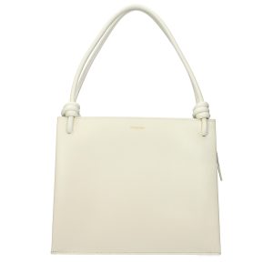 Beige Leather Handbag