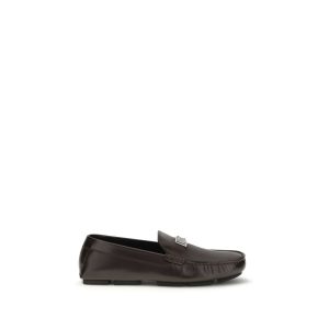 Brown Calf Leather Bos Taurus Slip-On Loafers