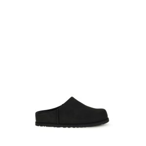 Black Calf Leather Bos Taurus Mules