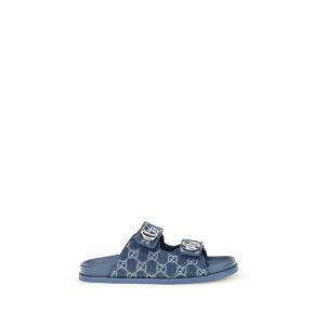 Blue Cotton Sandals