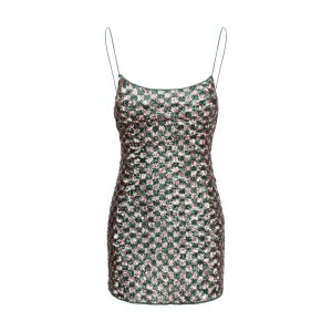 Multicolor Polyester Cocktail Dress