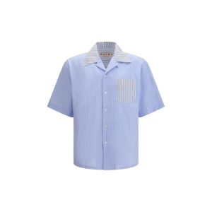Blue Cotton Pattern Shirt