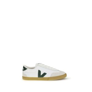 White Calf Leather Bos Taurus Low Top Sneakers