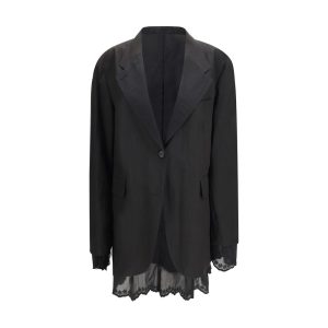 Black Linen Blazer