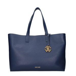 Blue Leather Shoulder Bag