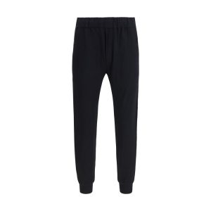 Black Cotton Casual Pants