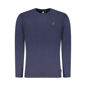 Blue Cotton Men T-Shirt