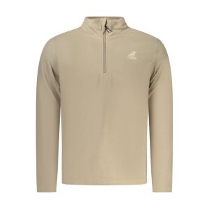 Beige Polyester Mens Sweatshirt