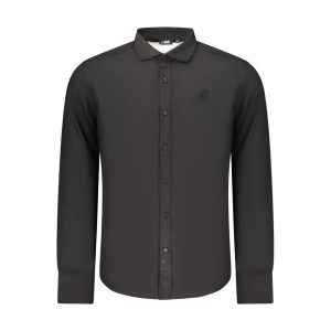 Black Cotton Mens Shirt