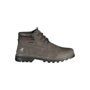 Grigio Polyurethane Men Ankle Boot