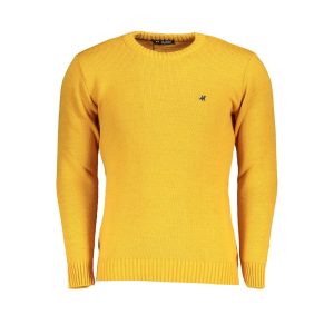 Yellow Acrylic Men Sweater