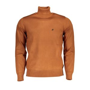 Brown Nylon Turtleneck