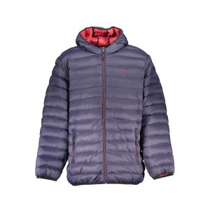 Blue Polyester Shell Jacket