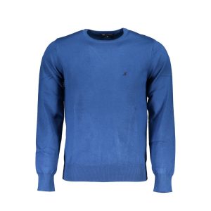 Blue Viscosa Men's Sweater
