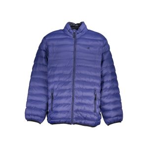 Blue Polyester Shell Jacket