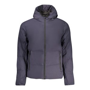 Blu Polyester Men's Jacket