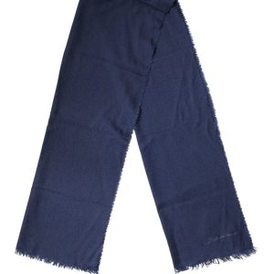 Blue Cashmere Fringes Wrap Foulard 70cm x 200cm  Scarf Men