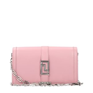 Pink Leather Shoulder Bag