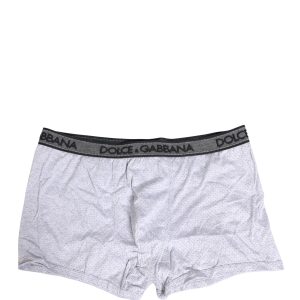 White Logo Cotton Men Regular Boxer Underwear