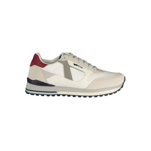 White Polyurethane Men's Sneaker