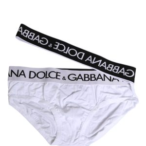 White Cotton Stretch Brando Brief Underwear