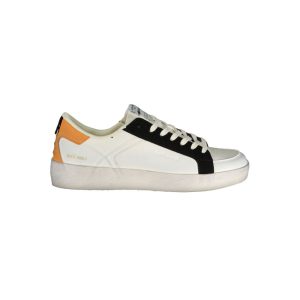White Polyurethane Men's Sneaker