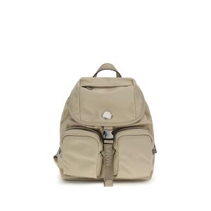 Beige Polyamide Backpack