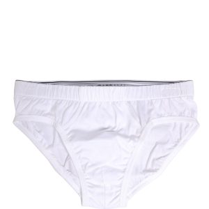 White Cotton Regular Men Midi Brief Underwear