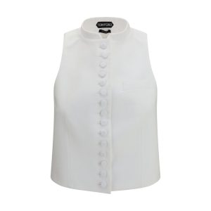 White Cotton Waistcoat