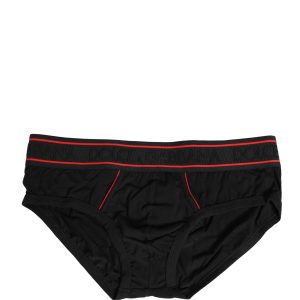 Black Logo Waistband Brando Brief Underwear