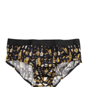 Black Jazz Cocktail Men Brando Brief Underwear