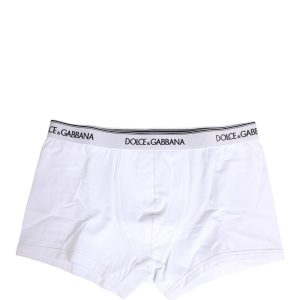 White Logo Waistband Cotton Boxer Underwear