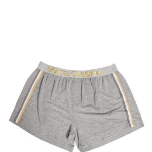 Gray Logo Waistband Cotton Men Boxer Underwear