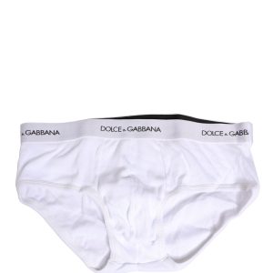 White Logo Waistband Men Brando Brief Underwear