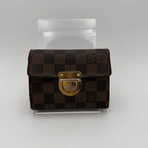 LOUIS VUITTON PUSH-LOCK Damier Ebene Wallet