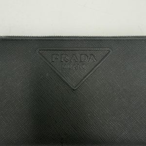 PRADA Zip in Saffiano Leather Wallet