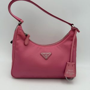 PRADA HOBO Re-Nylon Pink Handbag