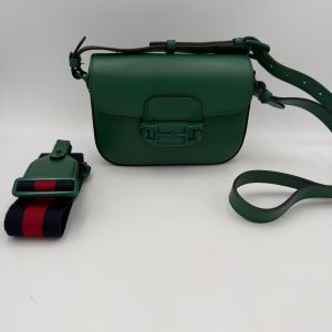 GUCCI HORSEBIT 1955 Emerald Handbag