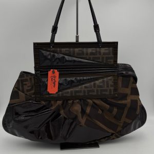 GUCCI GG Hammered Leather Shoulder Bag