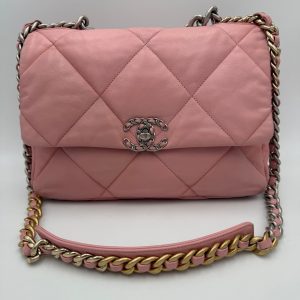 CHANEL 19 Medium Pink Handbag