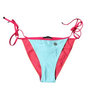 Multicolor Logo Swimsuit Bikini Bottom Swimwear