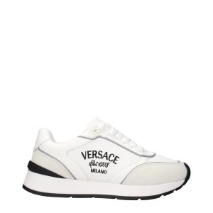 White Leather Low Top Sneakers
