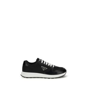 Black Recycled Polyamide Athletic Sneakers