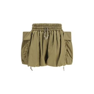 Bicolor Viscose Bermuda Shorts