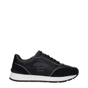 Black Leather Low Top Sneakers