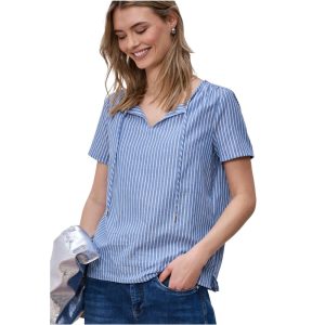 Blue Cotton Blouse