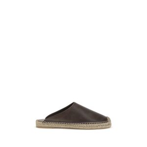 Brown Calf Leather Bos Taurus Espadrilles