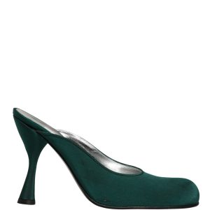 Green Suede Leather High Heel Pumps Shoes