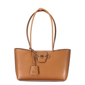 Marrone Poliuretano Women Handbag
