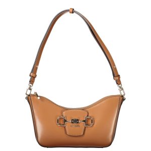 Marrone Polyurethane Women Handbag